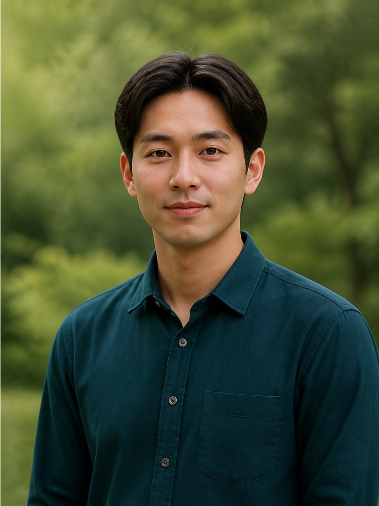 Outdoor portrait AI reconstruction example